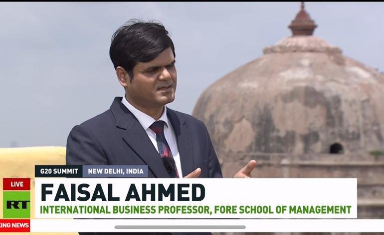 Television interview on geopolitics and trade