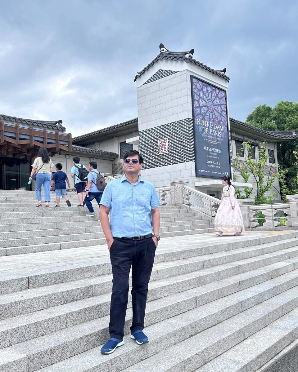 At a historic site in Asia